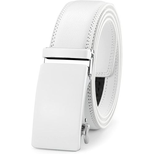Men's Genuine Leather Belt With Automatic Buckle Width - 3.5 Cm.[E426]