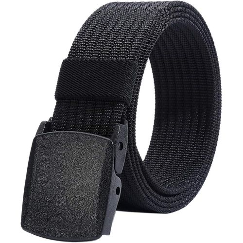 Tzf-Ceinture En Nylon Homme - Boucle En Plastique Sangle De Ceinture Entièrement Réglable Pour Le Travail Taille Ajustable 75-125cm(28-49")
