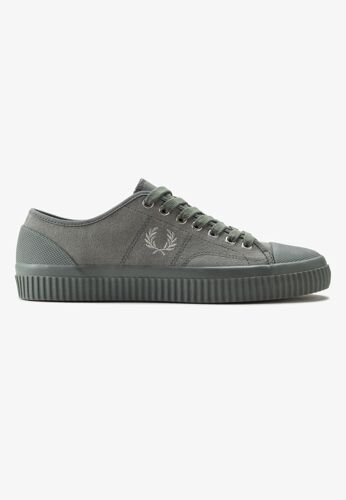 Fred Perry - Hughes Low Canvas Field Green/Warm Grey - Chaussures - Vert - Eu 46 - Textile/Textile/Caoutchouc,Toile