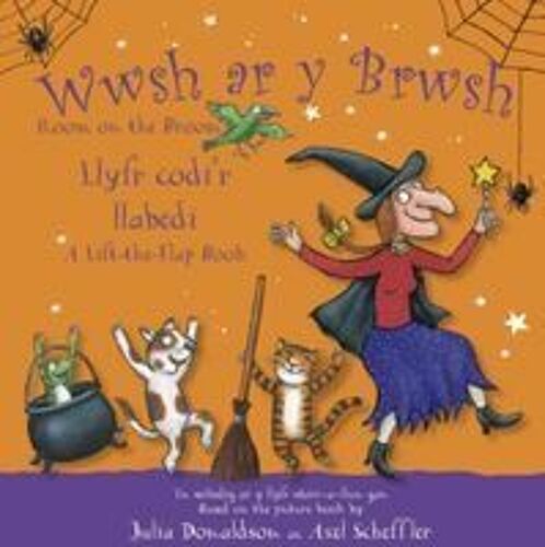 Wwsh Ar Y Brwsh - Llyfr Codi'r Llabedi / Room On The Broom - A Lift-The-Flap Book