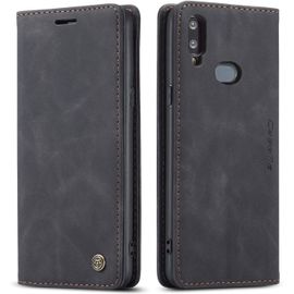 Coque Compatible Avec Samsung Galaxy A10s,Etui En Cuir Flip Housse Portefeuille Avec Magnetique Case Bumper Coque-Noir