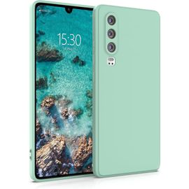 Étui Silicone Tpu Pour Huawei P30 - Coque Slim Flexible Antichoc Anti-Poussière Protège-Caméra - Vert Menthe