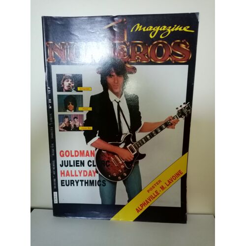 Magazine Numeros 1 N°29 : Jean-Jacques Goldman Julien Clerc Johnny Hallyday Etc (Aout 1985)