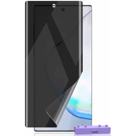 Film Protecteur Écran Tpu 0,22 Mm Pour Samsung Galaxy Note 10 Plus (Bord Incurvé) - 1 Pièce, Anti¿Espion Et Anti¿Rayures, Revêtement Oléophobe, Pas En Verre Trempé