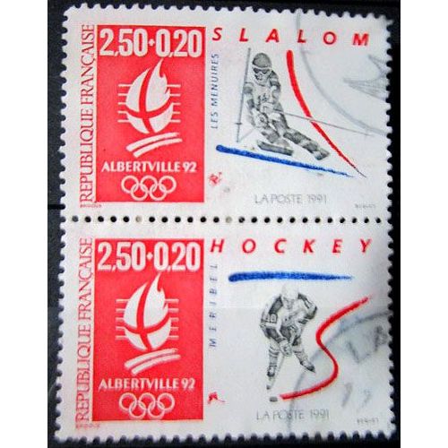 1991. F2676;F2677: "Albertville 92". Jeux Olympiques D'Hiver (4).