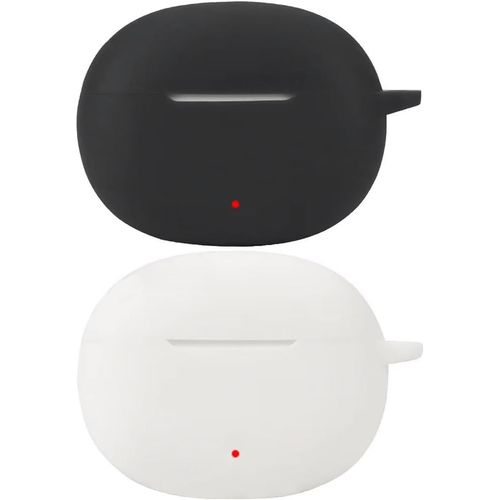 Étui Silicone Compatible Honor Choice Earbuds X5 - Antichoc & Anti-Poussière, Compatible Charge Sans Fil, Ultrafin - Lot 2 (Noir Et Blanc)