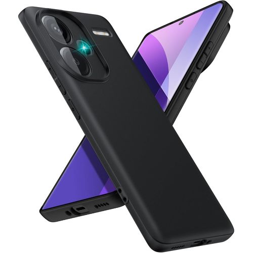 Coque Xiaomi Redmi Note 13 Pro Plus 5g - Tpu Souple Ultra-Fin 1,4 Mm, Anti-Jaunissement, Protection 360° Coins Air, Bords Surélevés, Boutons Protégés, Nfc & Charge Sans Fil - Noir