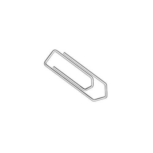Q-Connect Boite De 100 Trombones Galvanisés 32mm Bout Chevron