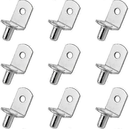 25 Pices Chevilles de Support d'tagre Goupille de Support d'Etagre en Métal Taquets pour Etagres L Forme Support querre Pour bois ou Verre Armoire Plac
