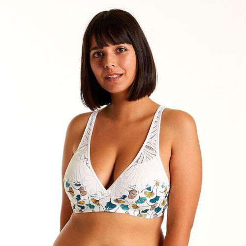Soutien-Gorge Sans Armatures Coque Souple - Turquoise Pomm Poire Tsatziki Bleu