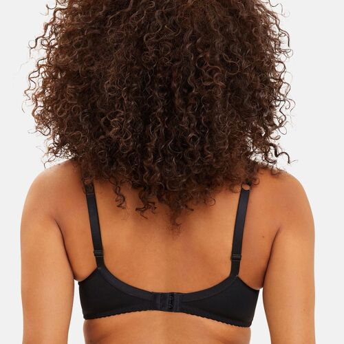 Soutien-Gorge Emboitant Avec Armatures En Dentelle Noir