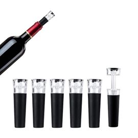 Lot De 6 Bouchons De Bouteille De Vin, Bouteille De Champagne, Bouchon De Vin, Pompe À Vide, Réutilisables, Anti-Fuite Et Se