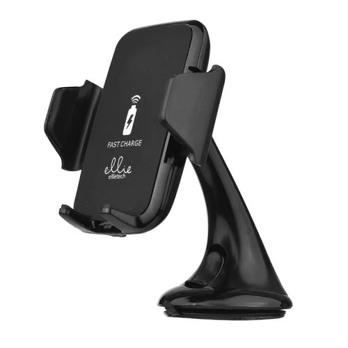 Chargeur de voiture sans fil ellietech CS201, support de téléphone 2 en 1, charge rapide, montage sur véhicule