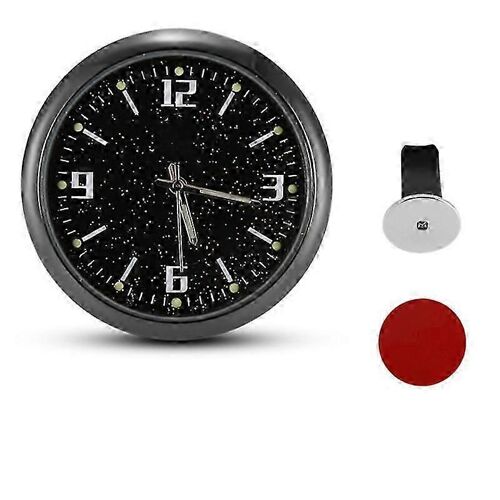 Horloge De Voiture Noire, Réveil Analogique, Affichage Rond, Pour Voiture, Camping-Car, Camion, Montage Sur Tableau De Bord, Horloges Électroniques À Quartz, Gadgets Pour Voiture