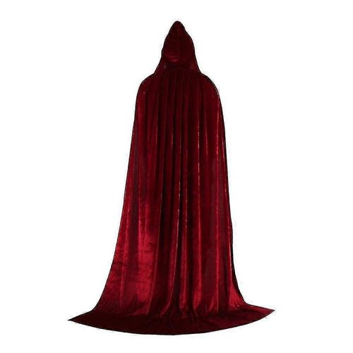 Cape Unisexe Pour Halloween, Diable, Sorcière, Magicien, Halloween, Noël, Cosplay, 130 Cm, Adulte, Unisexe, Vert Foncé
