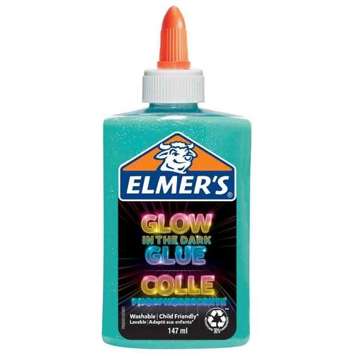 Elmer's Colle Liquide Glow In The Dark, 147 Ml, Bleu