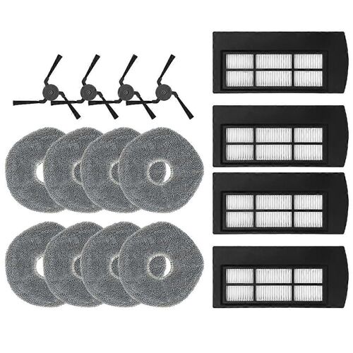 Accessoires pour aspirateur robot X9 Pro, sac à poussière, filtre HEPA, rouleau, brosse latérale, chiffon de nettoyage