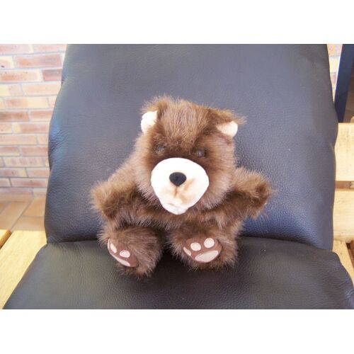 Marionnette Doudou Peluche Ours Brun