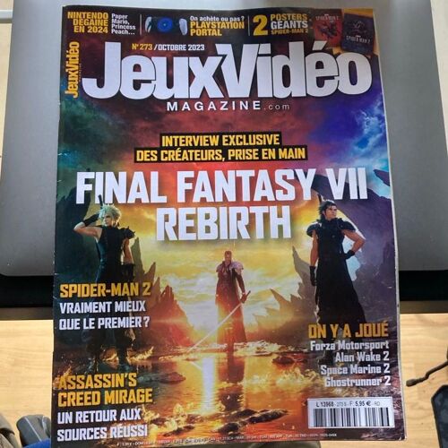 Jeux Vidéo Magazine 273 Final Fantasy 7 Rebirth, Spiderman 2, Assassin's Creed Mirage...