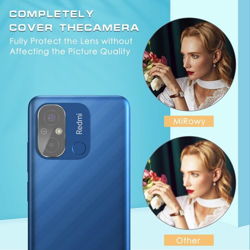 Verre Trempé Anti-Espion + Caméra Arrière Protecteur Pour Xiaomi Redmi 12c,[2+2 Pièces] Protection Écran Et Caméra Protection Écran,Anti Rayures Anti-Spy Privacy Film Pour Xiaomi Redmi 12c