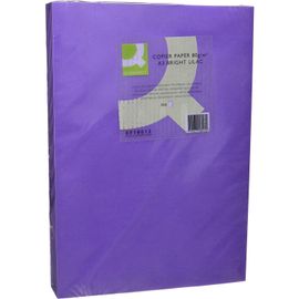 Q-Connect Papier Couleur Multifonction A3 80g/M2 Unicolore Ramette 500 Feuilles - Lilas
