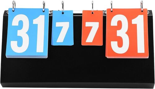 Acdsgd-Tableau De Bord Sportif Portable À Rabat, Tableau De Comptage À 4 Chiffres, Tableau De Bord Portable Pour Les Compétitions Sportives, Tennis De Table, Basket-Ball, Badminton