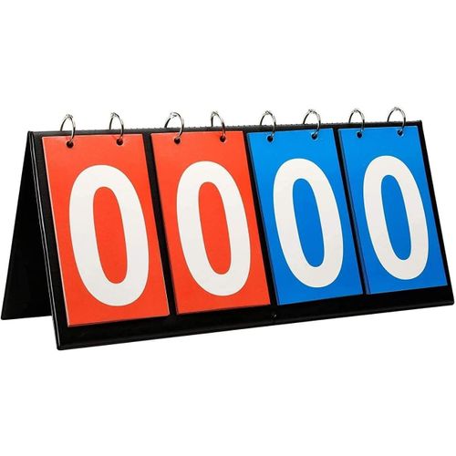 Kalanka-Compteur De Score, 4 Sportive Compteur Multifonction Tableau Sports Flip D'affichage Bord Numérique Sportive Ableau Portable À Bascule Léger Table En Carton Pour Le Jeu Compétition D'échecs