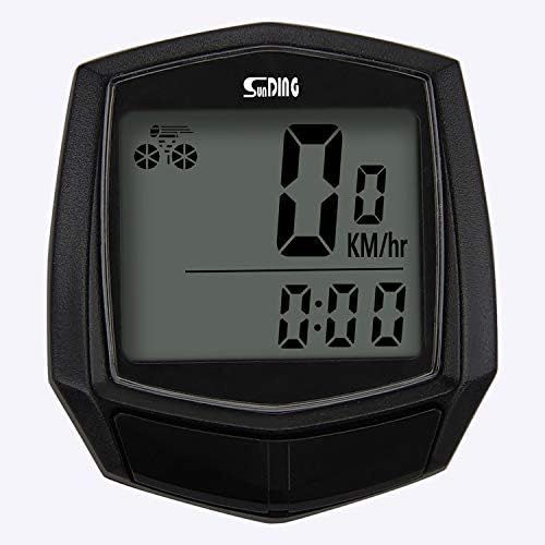 Sept-Compteur De Vitesse Pour Vélo, Chronomètre, Écran Lcd, Capteur Filaire, Connexion Avec Aimant À Induction, Pour Vélo