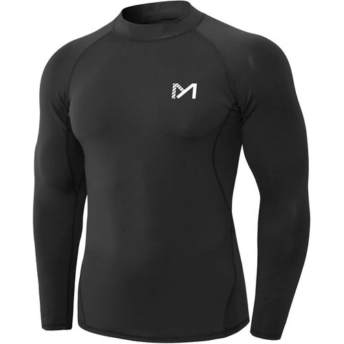 Sept-Tee Shirt Compression Homme Manche Longue, Baselayer Maillot Running Vetement Fitness Pour Sports Jogging Musculation