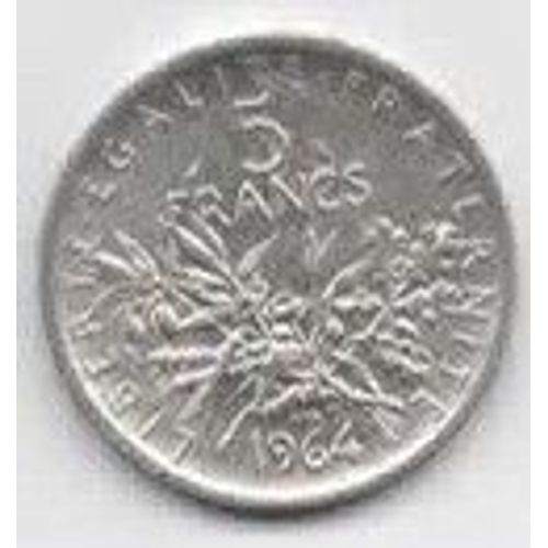 Pièce 5 Frs Argent Année 1964