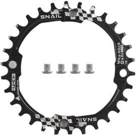 Sept-Plateau De Vélo 104 Bcd 30 Dents À 52 Dents Narrow Wide Mono Plateau Vtt Avec Boulons De Pignon Pour Vélo De Route, Vtt, Gravel, Bmx, Ebike