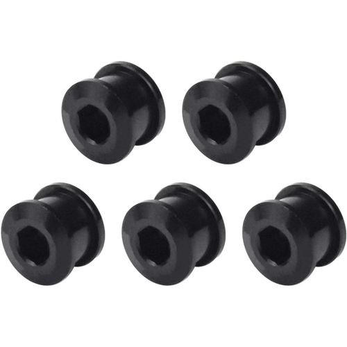 Sept-5 Pièces Vélo Boulons À Chaîne Simple, 7075 Alliage D'aluminium Boulons De Plateau De Pédalier, Boulons De Manivelle De Vélo, Vélo Plateau Vis Boulon Pour Vélo De Route, Vtt, Bmx, Mtb, Fixie