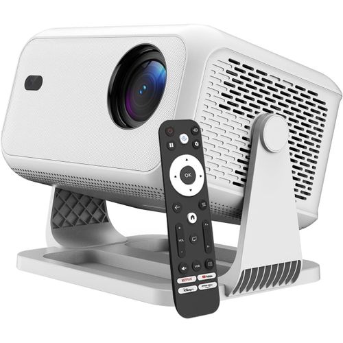 Smart Tragbar Beamer Compatible Avec Netflix Autofokus Trapezkorrektur 600 Ansi Wifi6 Bluetooth Mini Beamer Klein Hd 1080P,Unterstützt 4K Video Projector,Handy Projektor Für Heimkino/Outdoor