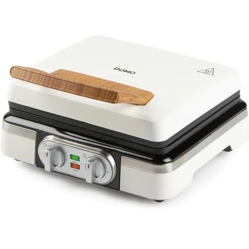 Gaufrier - DOMO - DO9280W - 1520 W - 2 gaufres XL - Blanc