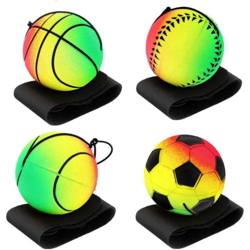 Lot De 4 Balles Rebondissantes Pour Poignet, Balle De Bande De Poignet, Balle De Saut De Cheville, Entraînement De Poignet