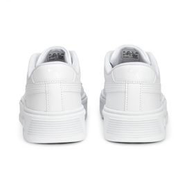 Puma Baskets Smash Platform V3 Femme, Chaussures, Blanc/Silver, 42.5