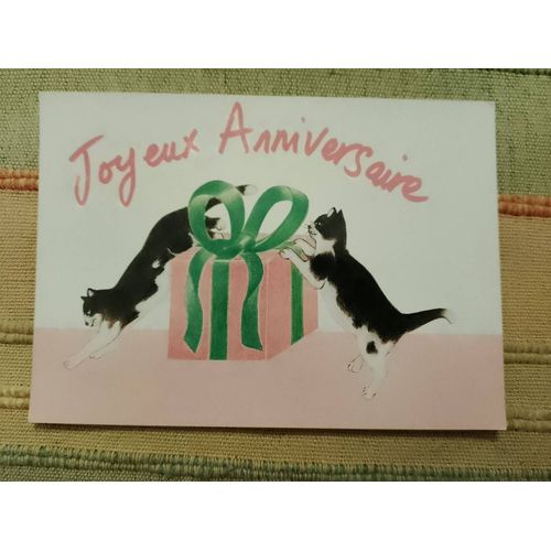 Carte Postale Colorée "Joyeux Anniversaire"Vintage Années 80.