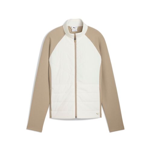 Puma Veste De Golf Hybride En Polaire Cloudspun Femme, Vêtements, Warm Blanc/Ice Coffee, M