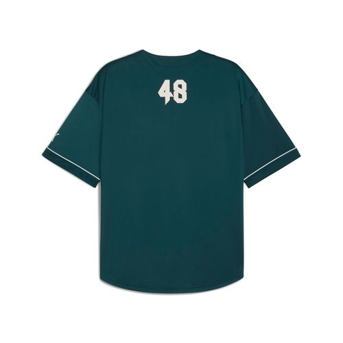 Puma Maillot De Baseball Oversize Homme, Vêtements, Vert Terrain, Xxl