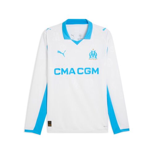 Puma Maillot Manches Longues Home 25/26 Olympique De Marseille Homme, Sport, Blanc/Azure, Xxl