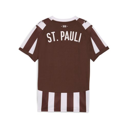 Puma Maillot Home 25/26 Fc St. Pauli Enfant Et Adolescent, Vêtements, Espresso Marron/Blanc, 3-4y