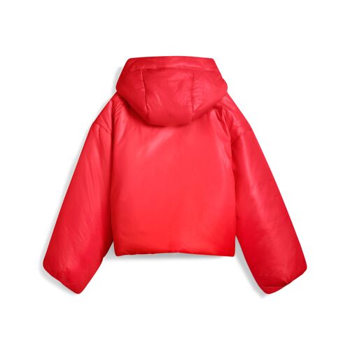 Puma Doudoune À Capuche Brillante Wardrobe Essentials Femme, Vêtements, Rouge, L