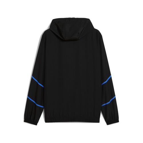 Puma Veste Tissée Olympique De Marseille Faster Homme, Vêtements, Noir/Jaune Alert, S