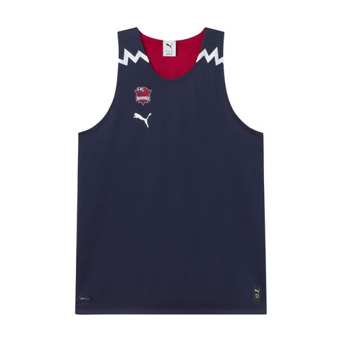Puma Maillot De Basketball Réversible Saski Baskonia Homme, Vêtements, Navy/Chili Pepper, M