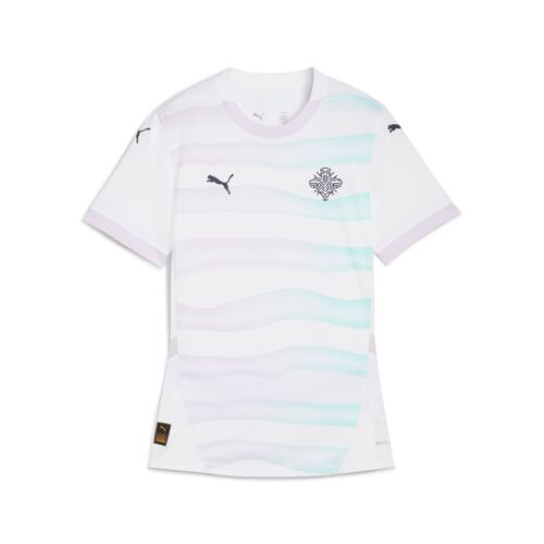 Puma Maillot Away 2025 Équipe Féminine Islande Femme, Sport, Blanc/New Navy, M
