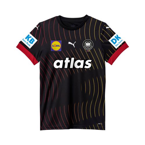 Puma Maillot De Handball Away 2025 Allemagne Femme, Vêtements, Noir/Rouge, M