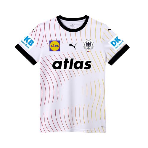 Puma Maillot De Handball Home 2025 Allemagne Femme, Vêtements, Blanc/Noir, S