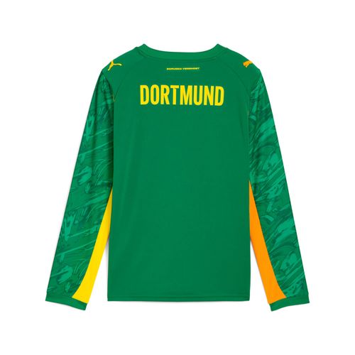 Puma Maillot De Gardien De But À Manches Longues 25/26 Borussia Dortmund Enfant Et Adolescent, Vêtements, Archive Vert/Intense Orange, 11-12y