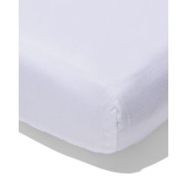 051 Drap-housse Surmatelas 180x200cm Satin Blanc (blanc)
