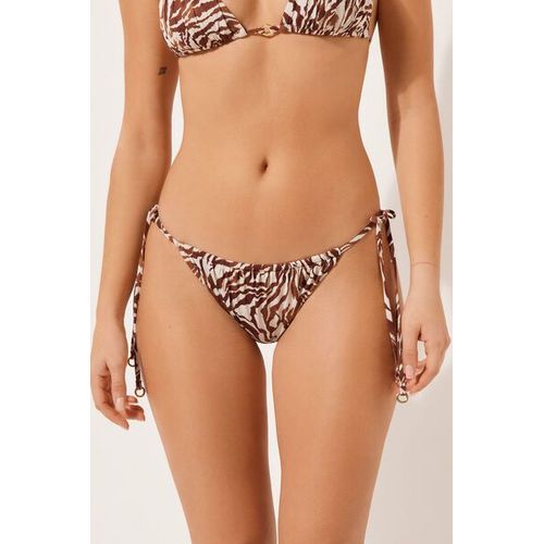 Calzedonia String De Bain Brown Zebra Femme Taille S-M